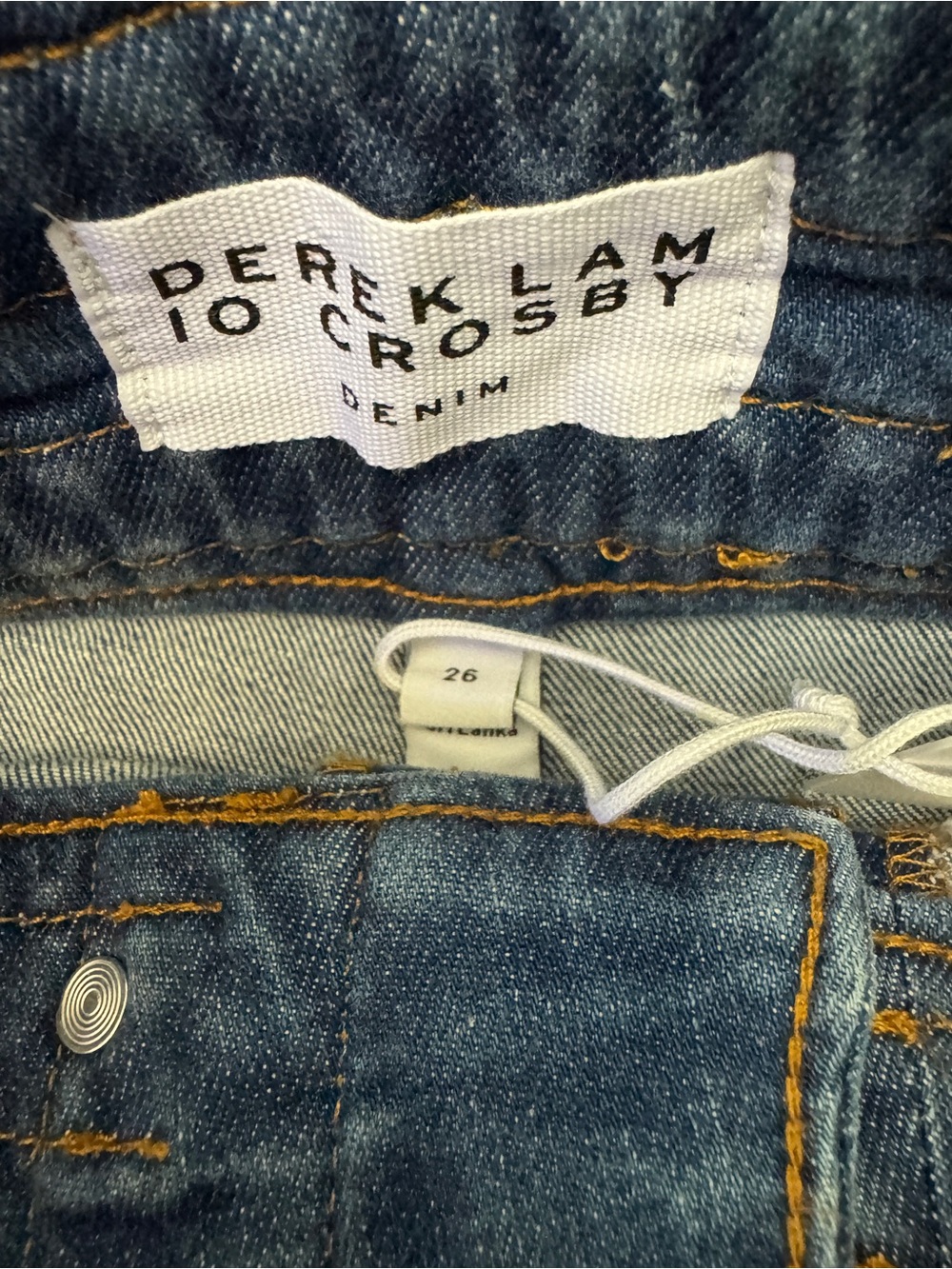 NWT Derek Lam Blue Braided-Waist Flare Jeans - Picture 7 of 7